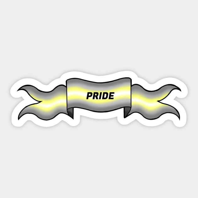 demigender pride banner Sticker by TOASTYWAFFL3Z